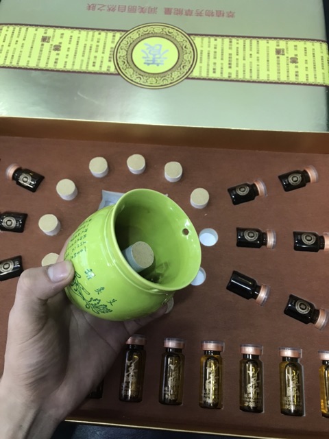 [ BỔ KHÍ BÀI ĐỘC] Cốc phù dương kèm theo dầu massage cao cấp, chăm sóc đau mỏi body.