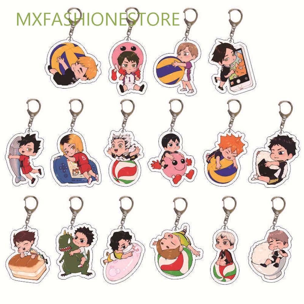Móc Khóa Nhựa Acrylic Hình Bóng Chuyền Haikyuu Dễ Thương Chất Lượng Cao