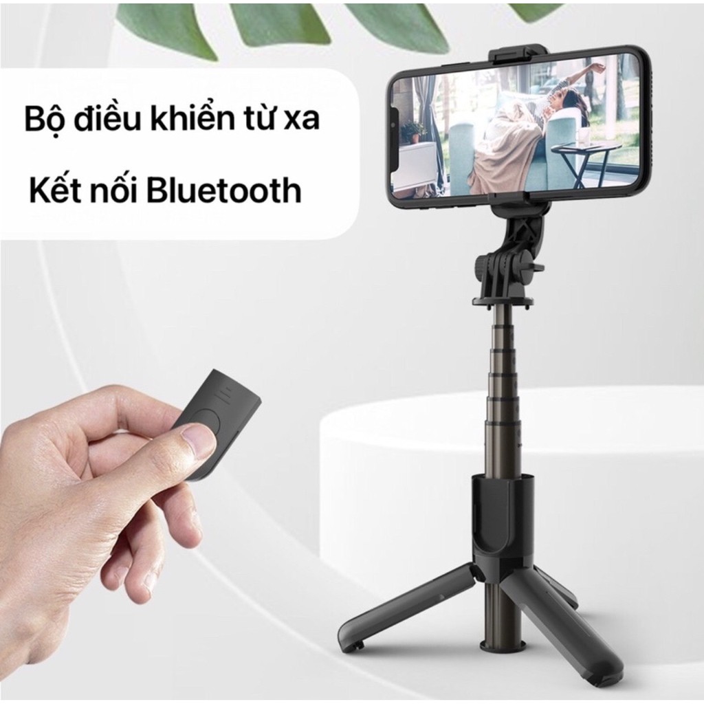 86cm - Gậy Selfie Bluetooth Shisuo Có Đèn Led, Có Điều Khiển Từ Xa - Tripod Có 3 Chân Đỡ - Gậy Selfie - Chụp Hình