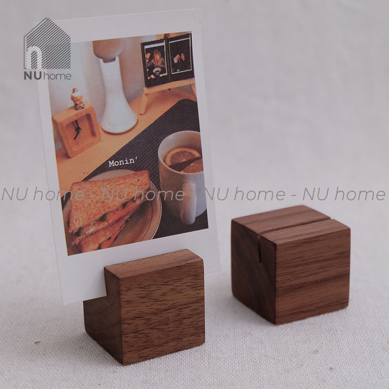 nuhome.vn | Giá đỡ kẹp ảnh, bưu thiếp để bàn - Mino, được thiết kế đơn giản bằng chất liệu gỗ cao cấp