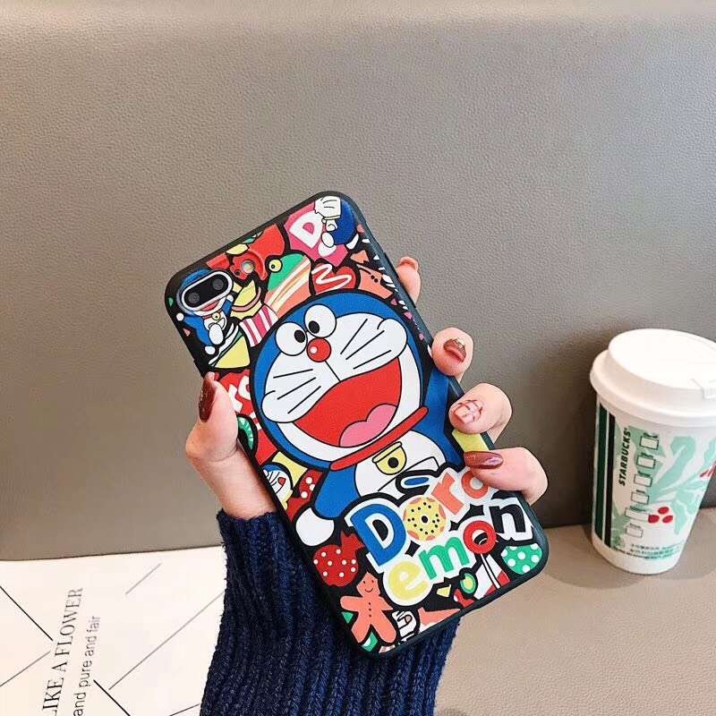 Ốp lưng in hình Doraemon dễ thương cho OPPO F11 Pro F9 A7 A3s A5s F7 F5 A37 A57 A39 F1s A71 A83 F3 A77 HD37