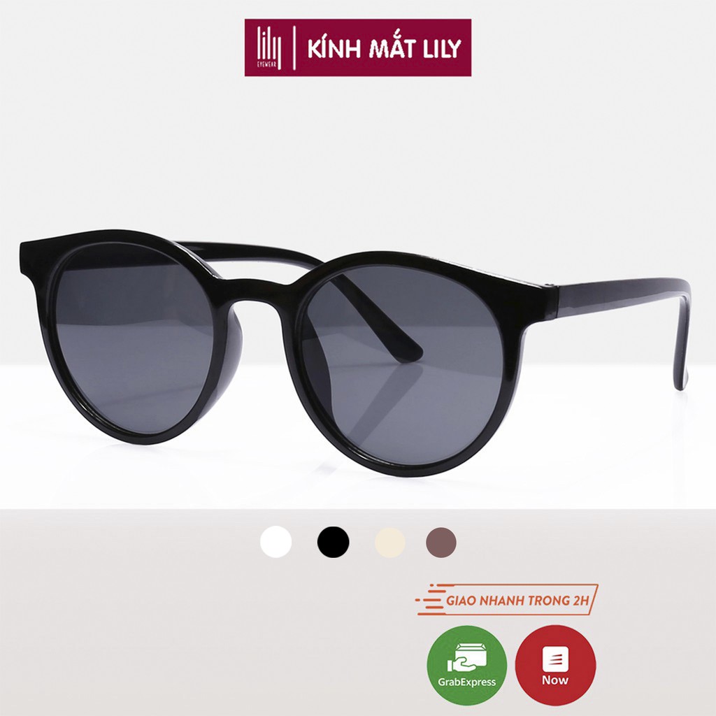 Kính mát nữ mắt tròn thời trang nhiều màu sắc lựa chọn Lilyeyewear -1332
