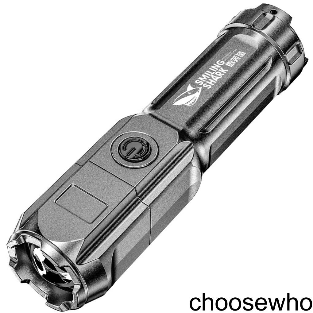 Đèn pin USB độ sáng cao bằng nhựa ABS chống thấm nước