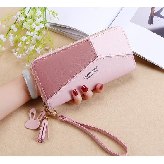 VÍ DÀI NỮ CẦM TAY QUEENKING V291 3 MÀU SẮC CÓ DÂY CẦM SIÊU HOT | BigBuy360 - bigbuy360.vn