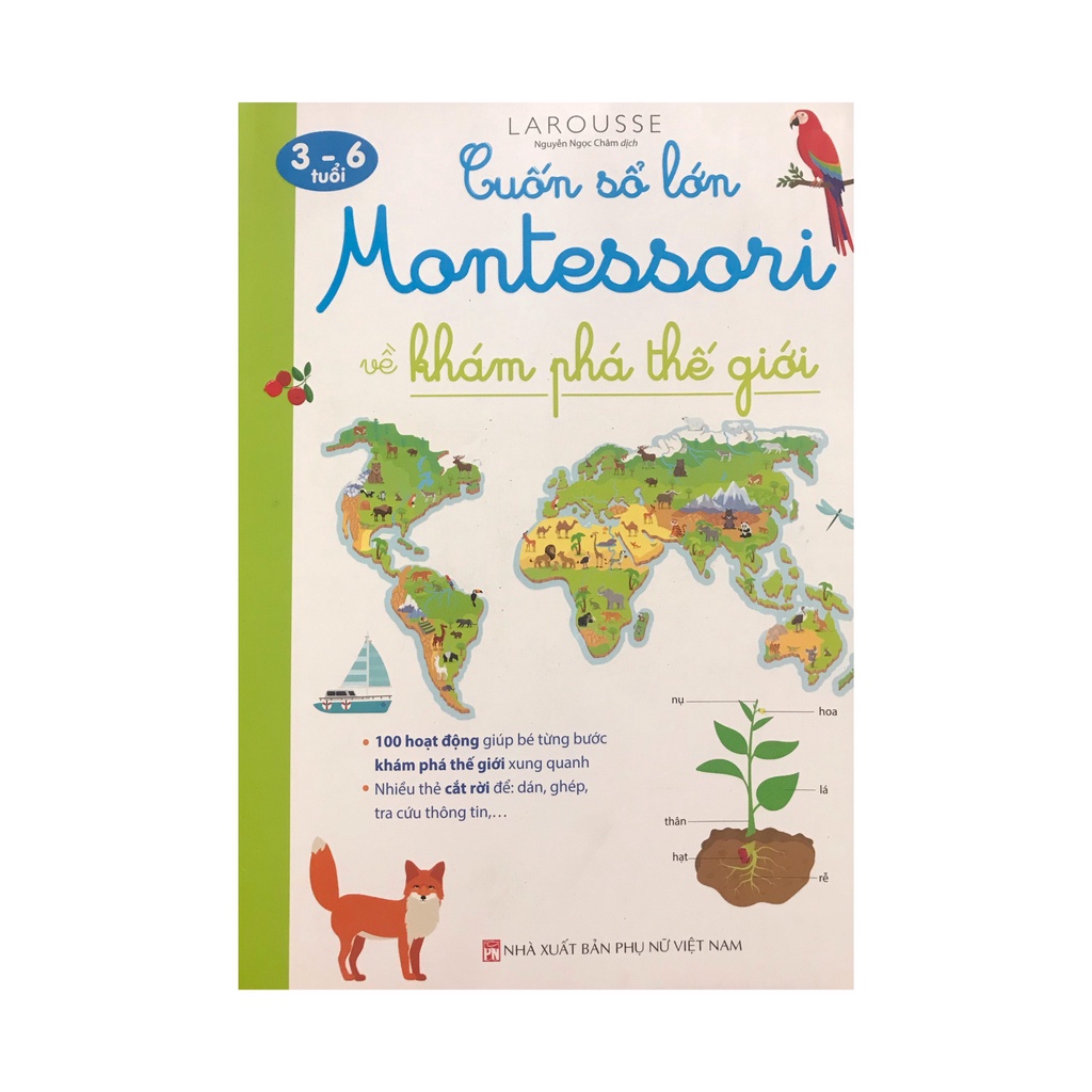 Sách Cuốn sổ lớn Montessori về khám phá thế giới ( Minh Thắng )