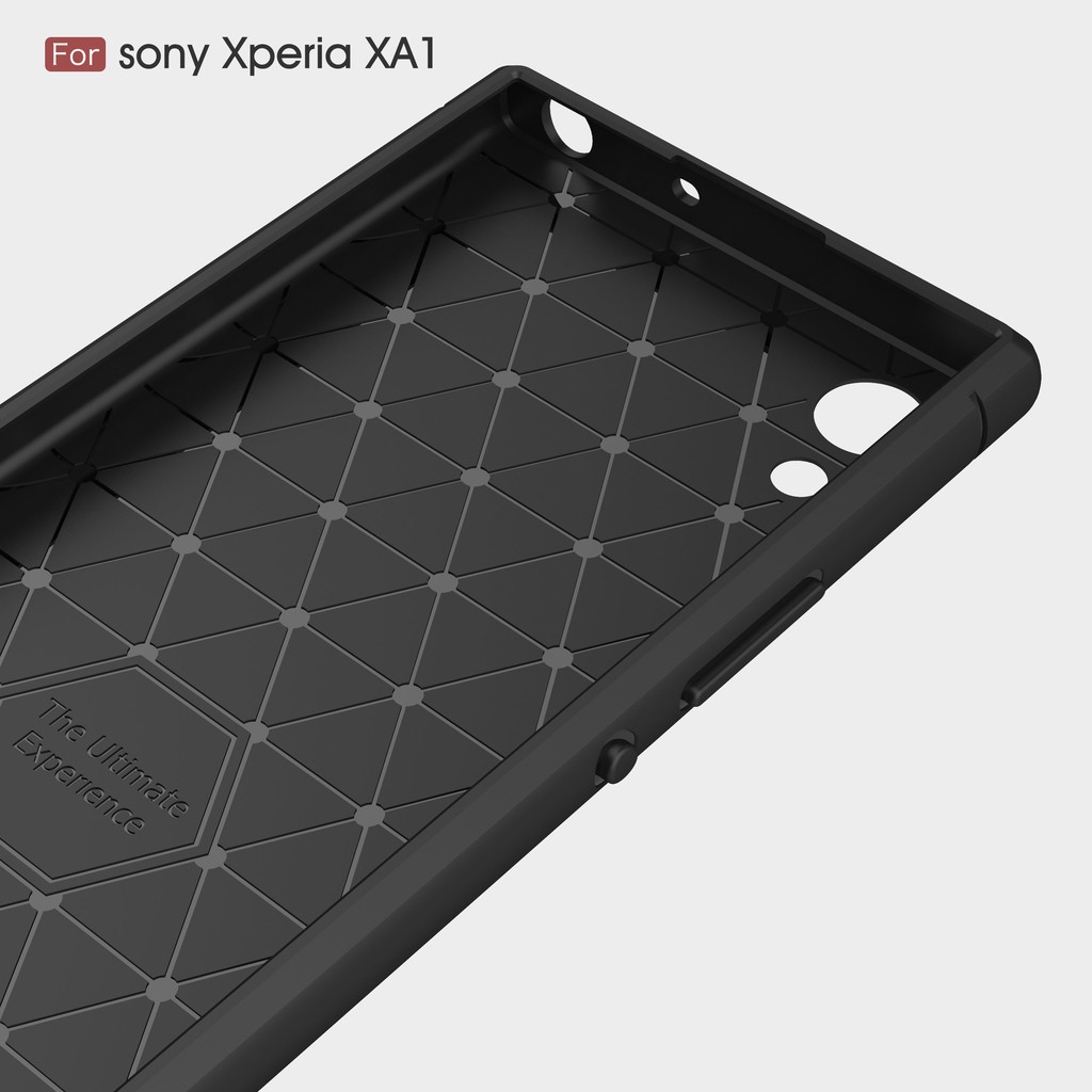 Ốp điện thoại dẻo kiểu sợi carbon cho Sony XA1/XA1 Ultra/XA1 Plus