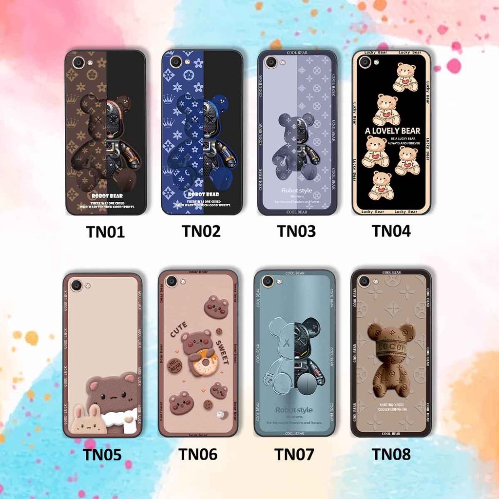 Ốp Vivo V5 / V5 Plus / Y67 bear brick, gấu đáng yêu, dễ thương
