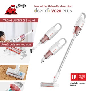 Máy hút bụi không dây Deerma VC20 Plus lực hút 8kPa thiết kế gọn nhẹ đẳng cấp