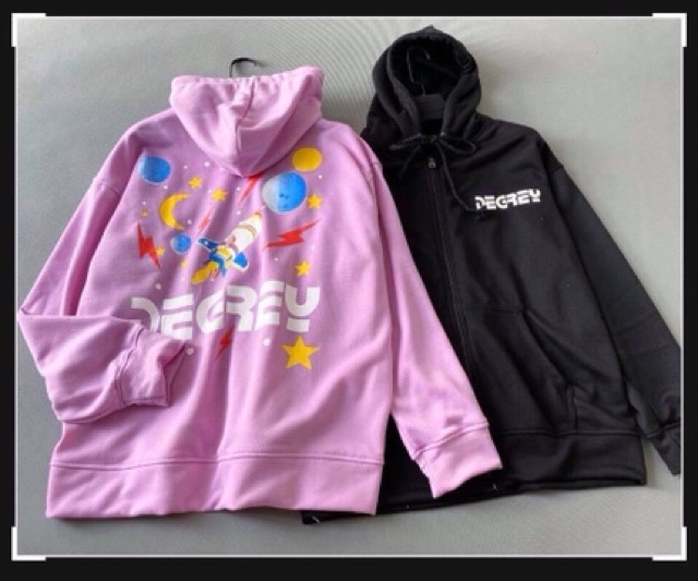 Áo Hoodie Zip DEGREY SPACE Ảnh Thật