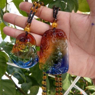 Dây chuyền Phật chuỗi hạt thủy tinh pha lê