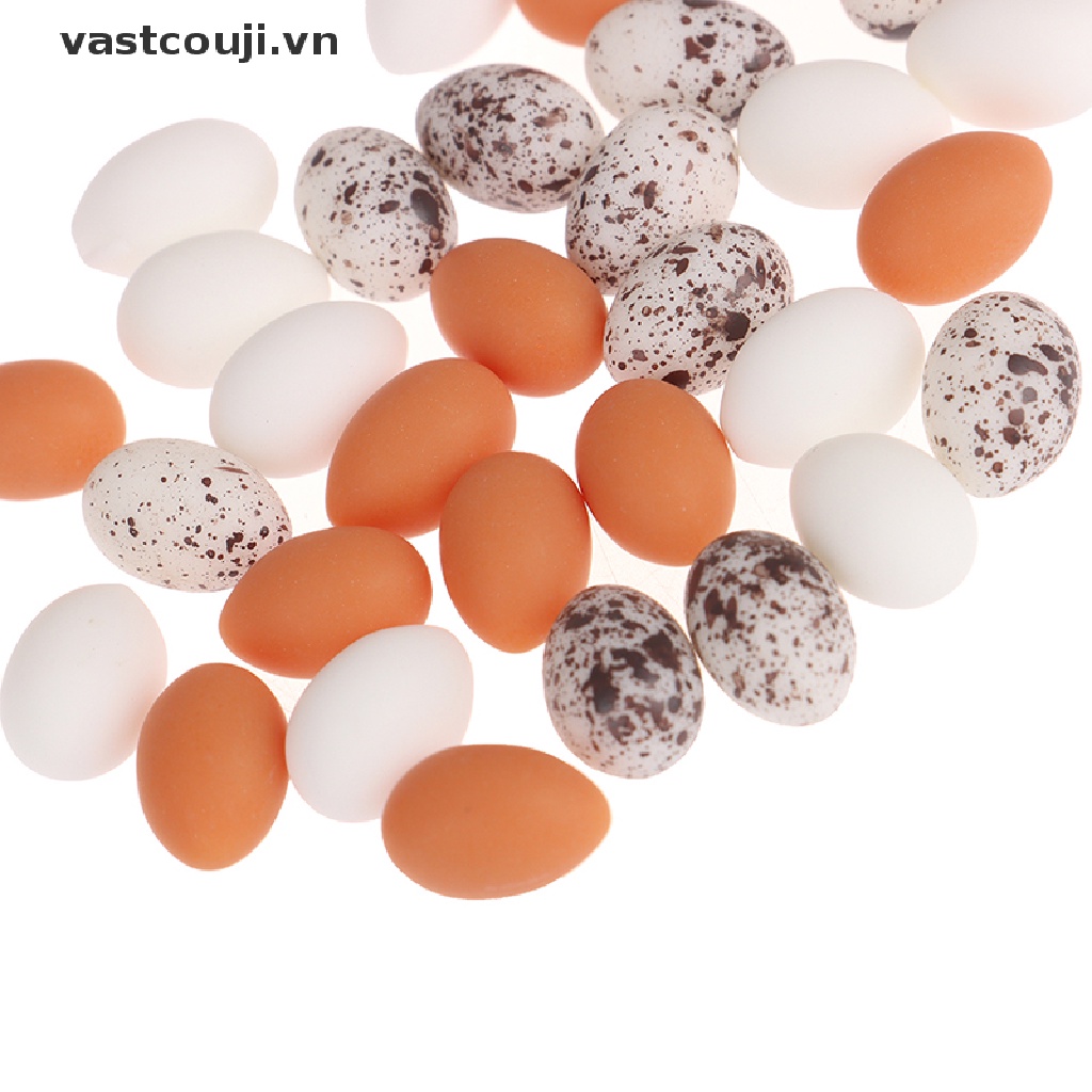 Set 10 Trứng Mô Hình VASTJI Trang Trí Nhà Búp Bê