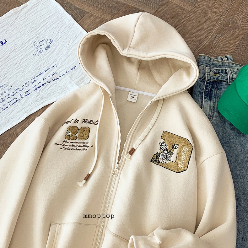 Áo Khoác Hoodie Zip Nỉ Bông Nam Nữ Unisex Hàng Quảng Châu Siêu Đẹp
