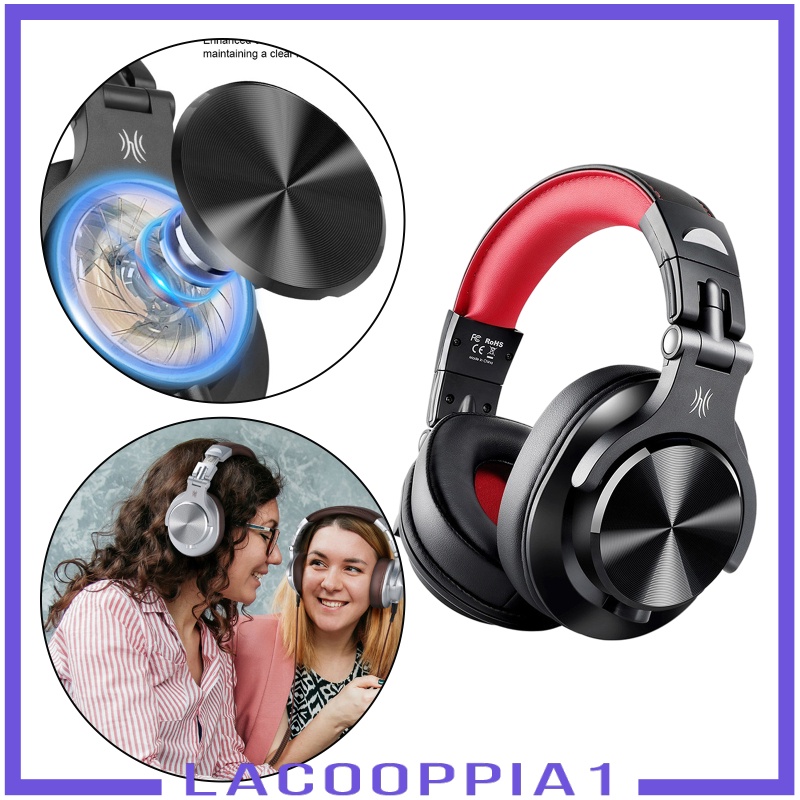 [LACOOPPIA1] A71 Over-Ear Wired Headphones Studio Monitor Headsets with Mic