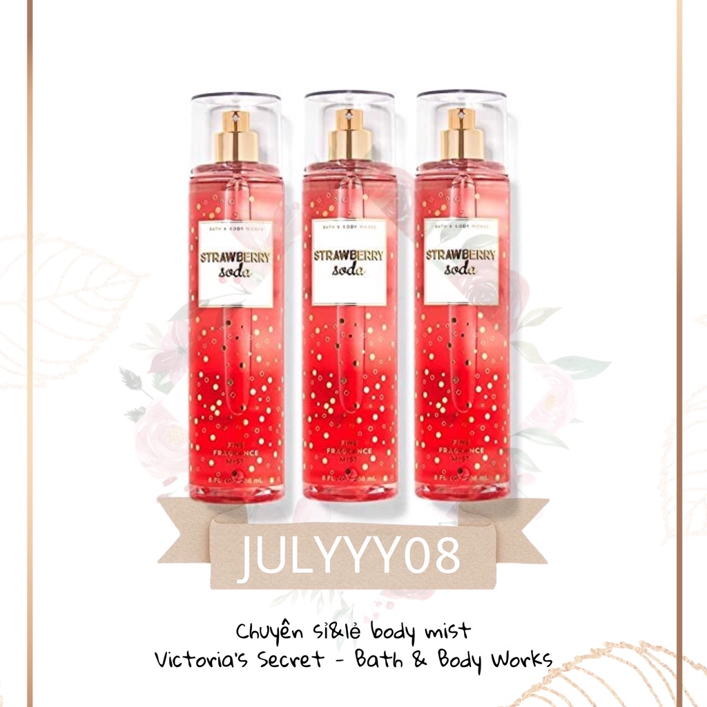 Xịt Thơm Toàn Thân Strawberry Soda 30ml/50ml/100ml/Fullsize +jɥȽÿ08+