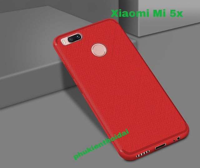 Xiaomi Mi5x ốp lưng dẻo vân caro ( chống vân tay mồ hôi )