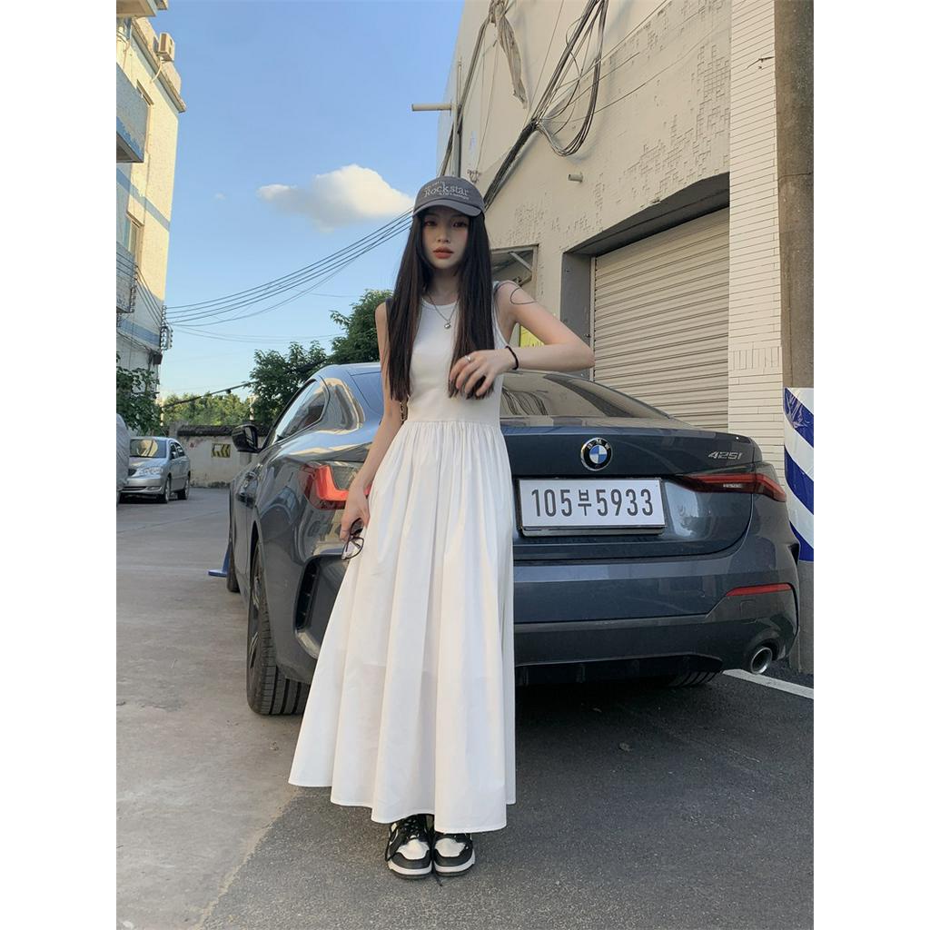 Đầm Dài Không Tay Ôm Eo Thời Trang Mùa Hè Dành Cho Nữ