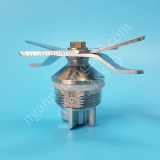 Phụ kiện máy xay sinh tố: lưỡi dao 4 chấu, răng cưa cao cấp, chân nhỏ 18MM