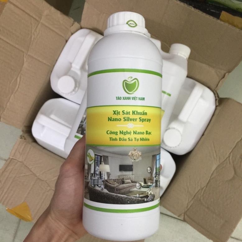 Dung dịch sát khuẩn nano bạc Nano Silver Spray - Táo Xanh Việt Nam [Chai lớn tiết kiệm hơn]