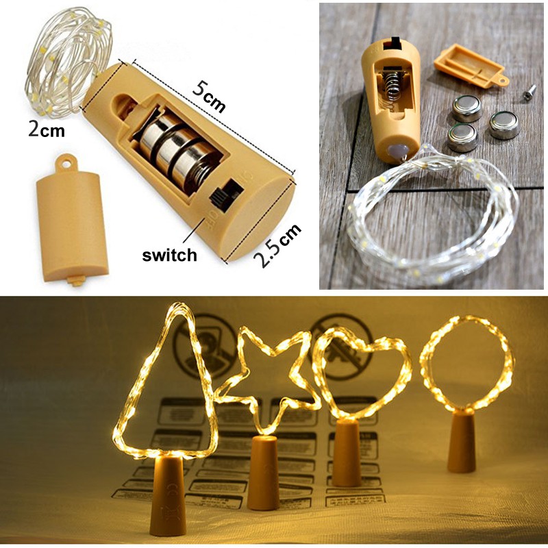 Đèn đom đóm Fairylight hình Nút chai
