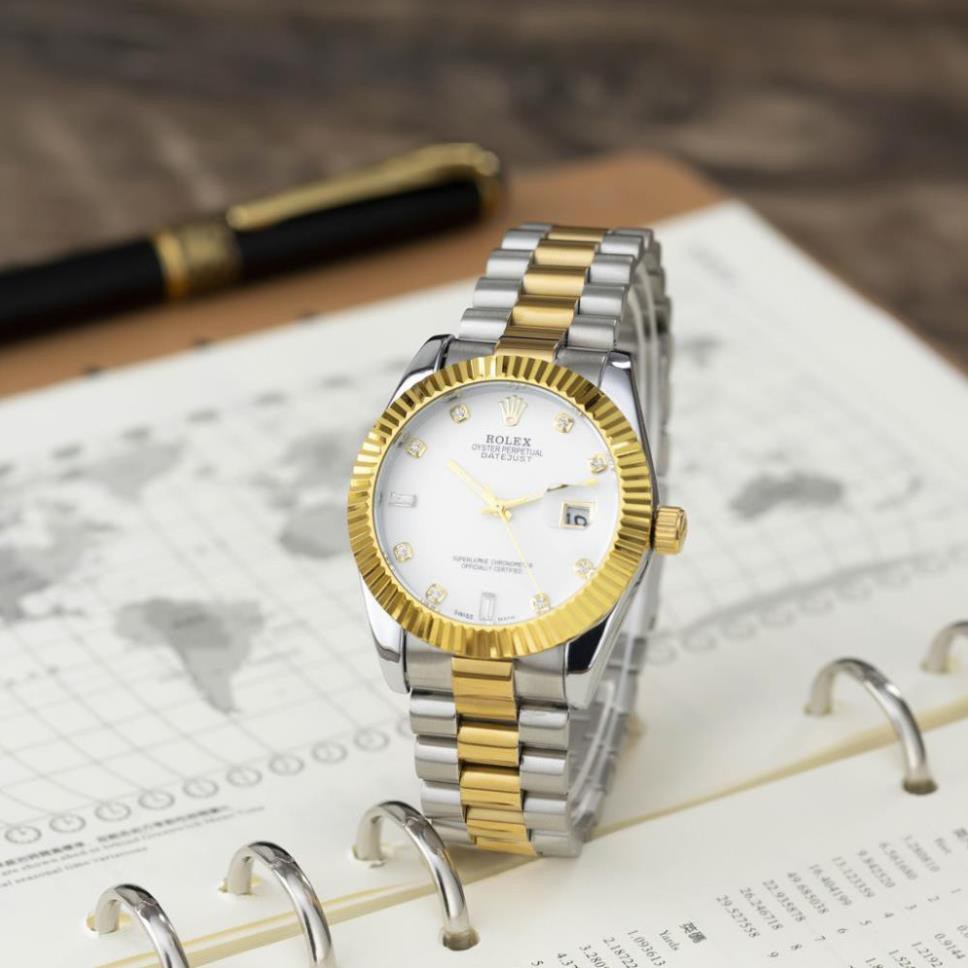 Đồng hồ nam Rolex máy cơ dây kim loại mặt tròn viền băm cao cấp bảo hành 12m DH561 - Shop306 | BigBuy360 - bigbuy360.vn