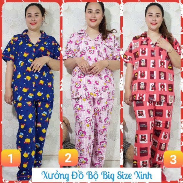 (BIGSIZE 60-100kg) ĐỒ BỘ BIGSIZE KATE THÁI DÀI