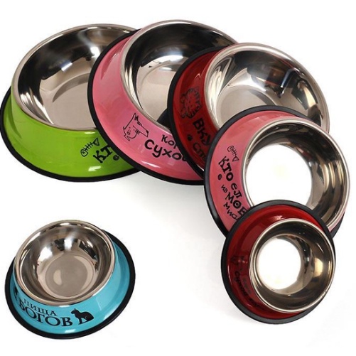 Bát Inox Đơn Cho Chó Mèo