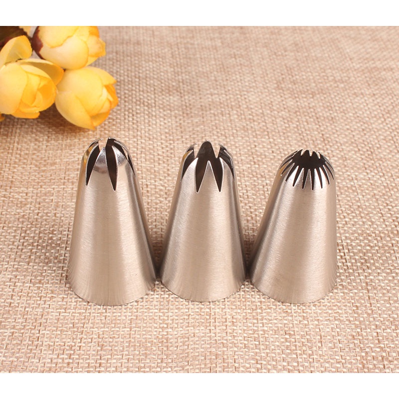 Set 3 đầu bắt bông kem trang trí bánh kem #D42 # 2D # E18