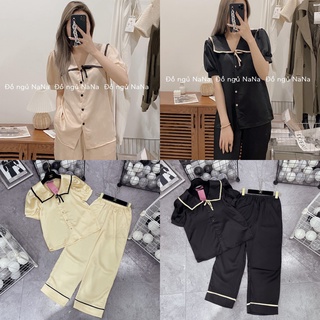 Bộ lụa viền mặc nhà siêu xinh - bn86