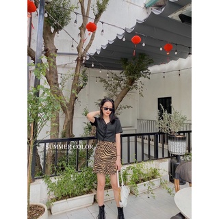 Chân váy vằn ngựa ngắn (Ảnh/Video tự chụp)