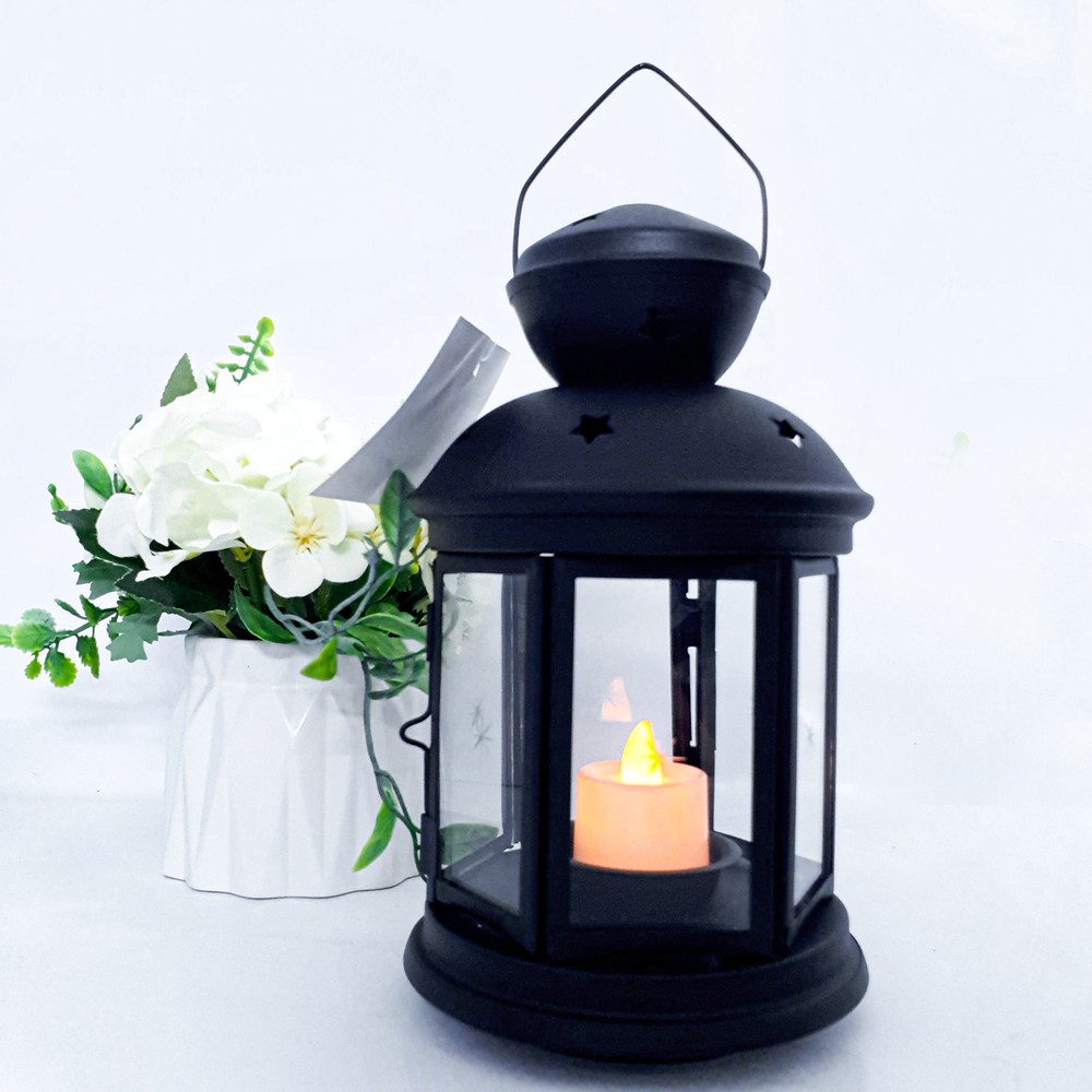 Đèn nến màu đen ROTERA IKEA ( hơi xâu vỏ do để kho)