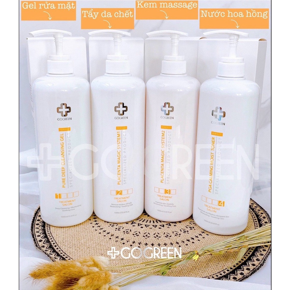 Sữa rửa Mặt GoGreen Hàn Quốc Chuyên DÙNG Cho SPA TMV Chai 1000ml