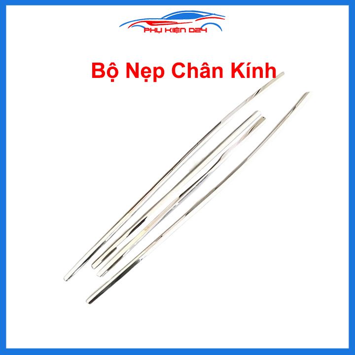 Bộ nẹp viền cong kính Inox Cho Mazda Cx5 2018-2019-2020-2021-2022-2023