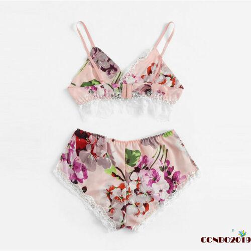 Set Đồ Ngủ 2 Mảnh Vải Satin Cho Nữ
