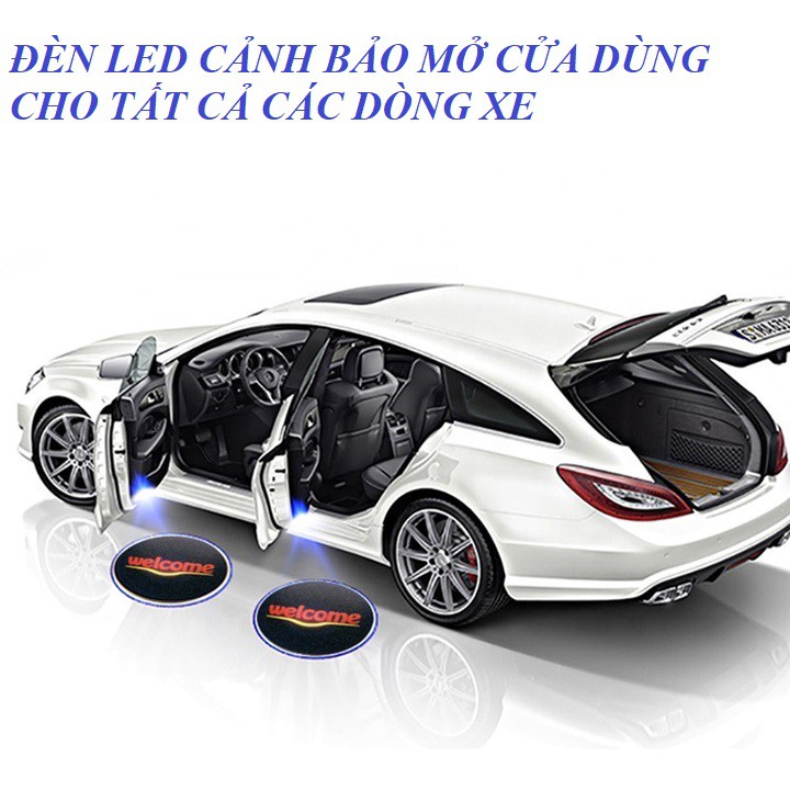 Đèn cảnh báo mở cửa ô tô, đèn cửa ô tô có nhiều logo xe HÀNG CHÍNH HÃNG