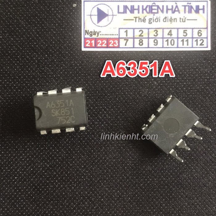 IC nguồn điều hòa A6351 STRA6351 DiP-8 mới
