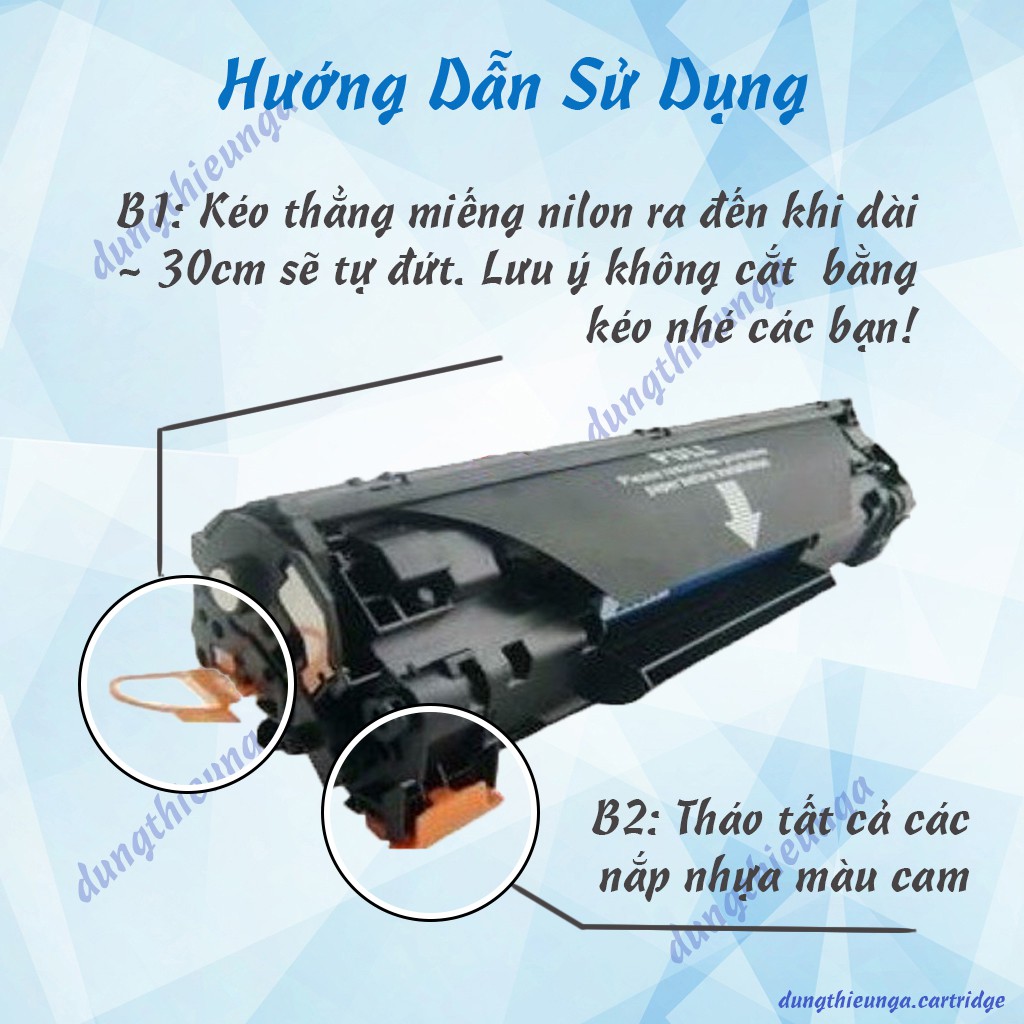 Hộp mực 12a - Cartridge dùng chung máy in 2900 - 3000 (303/703)