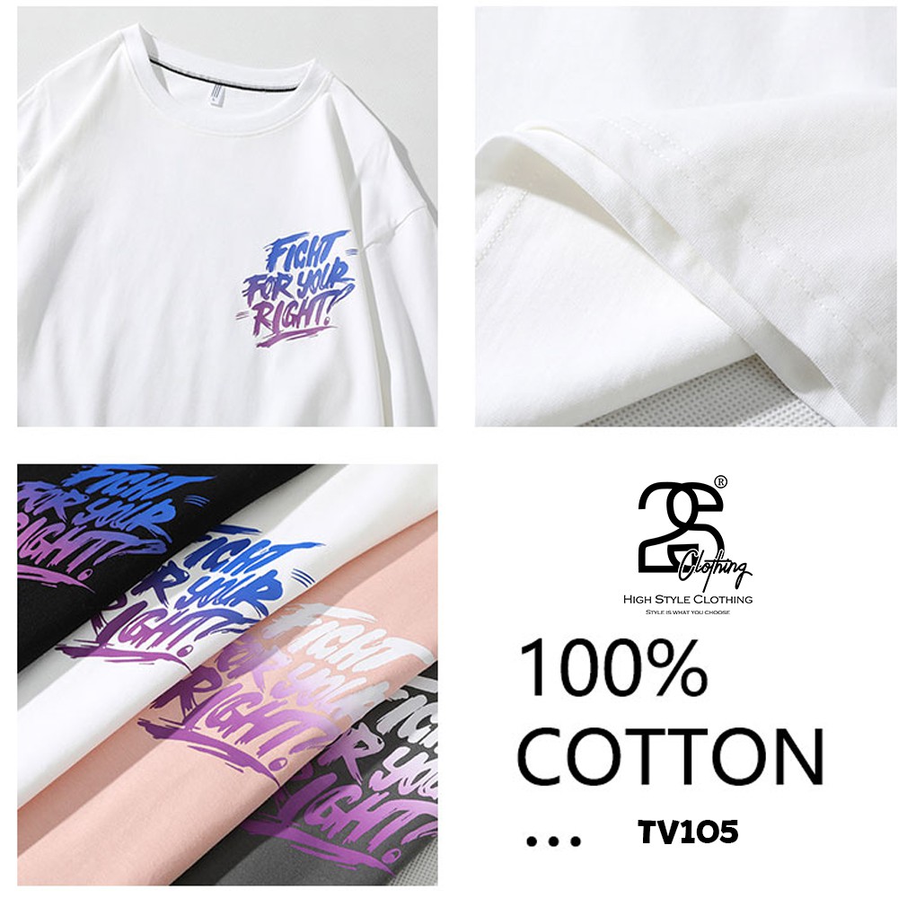 Áo Phông Form Rộng Nam Nữ Tay Lỡ Áo Thun Unisex Basic Cotton Oversize (V157)