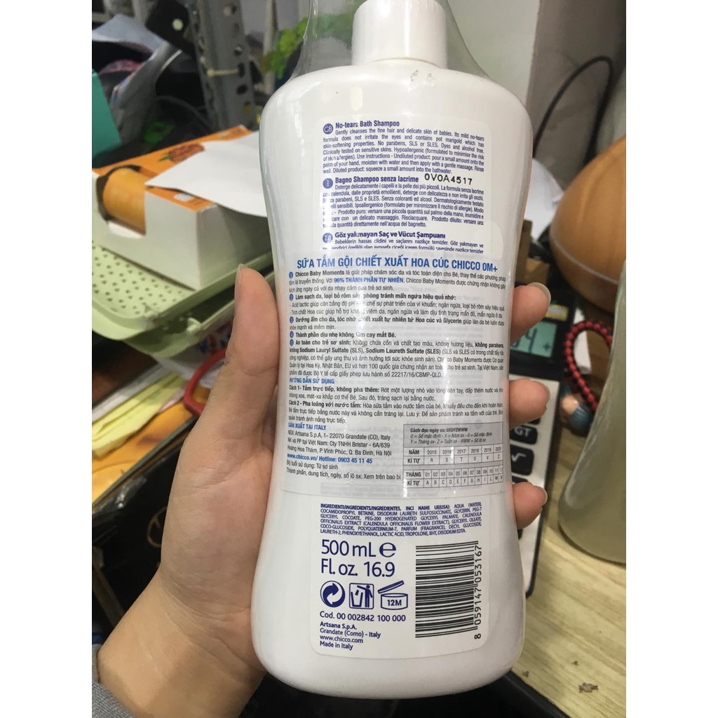sữa tắm chicco
