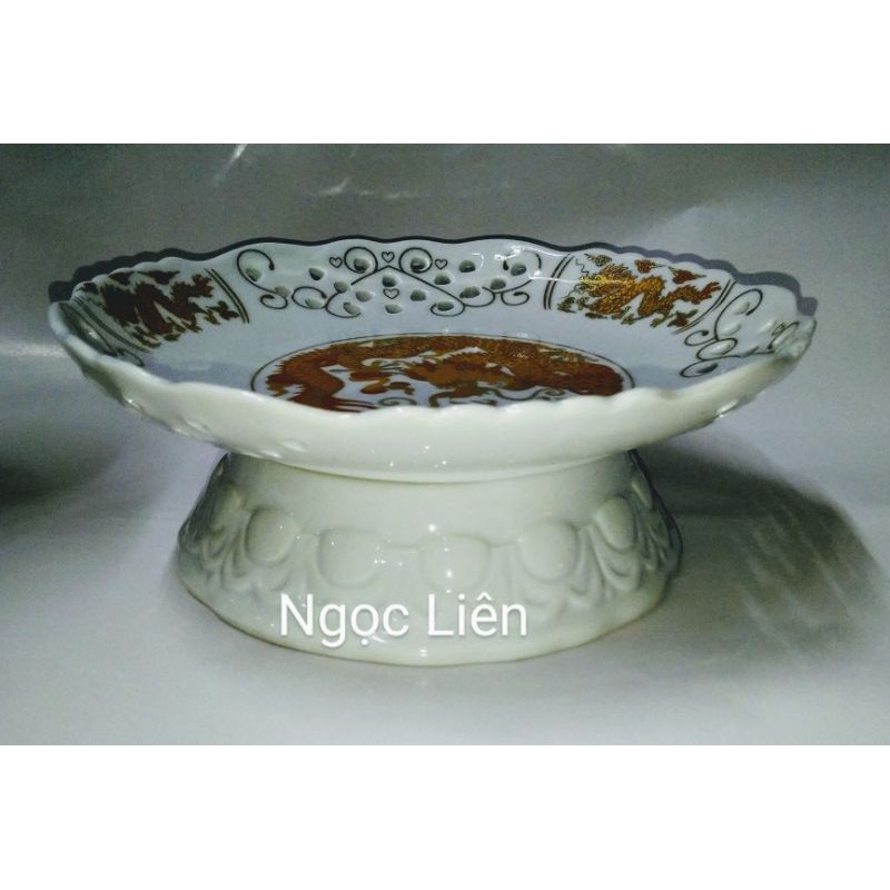 Set Bộ đồ thờ cúng ông táo ,đất đai , bàn thiên trắng rồng cho bàn thờ 40 cm