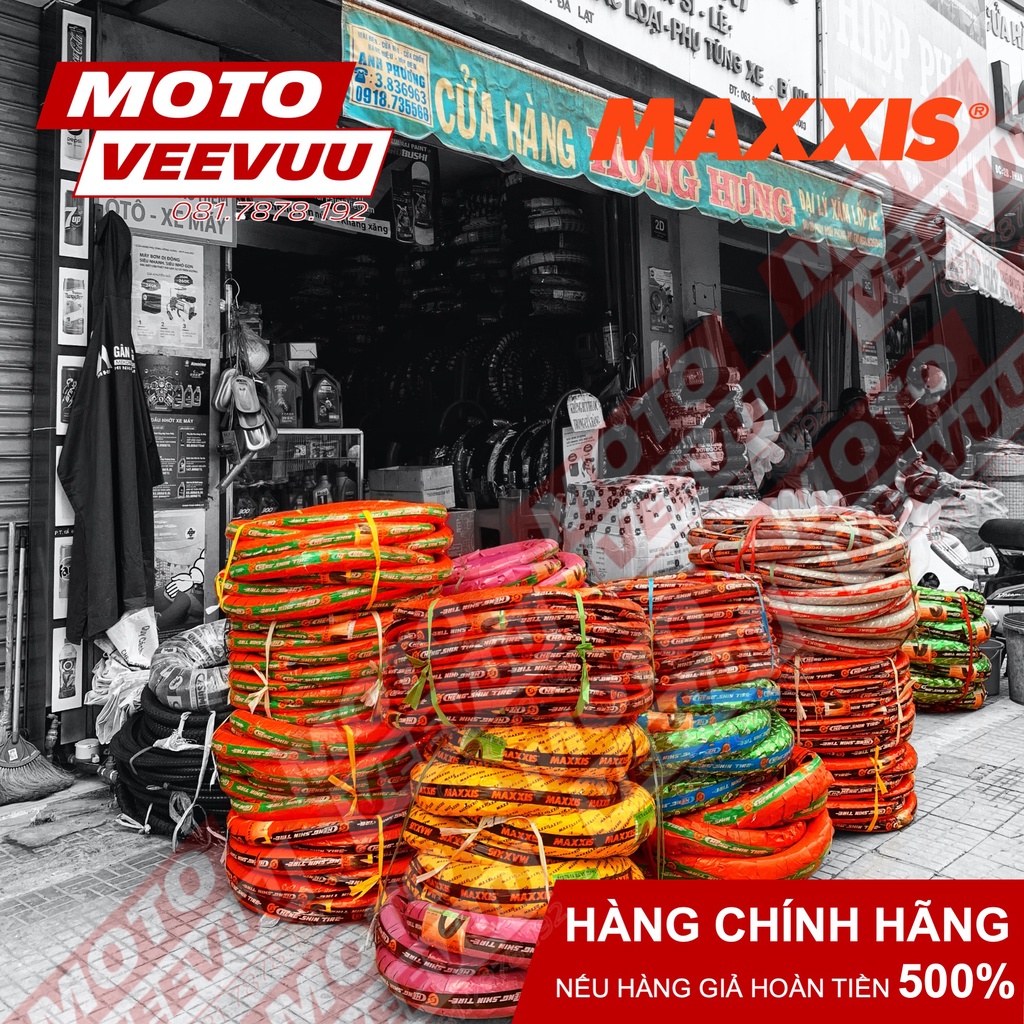 Vỏ lốp xe Maxxis 60/90-17 Gai xương cá phượng hoàng V6 (Dùng ruột)