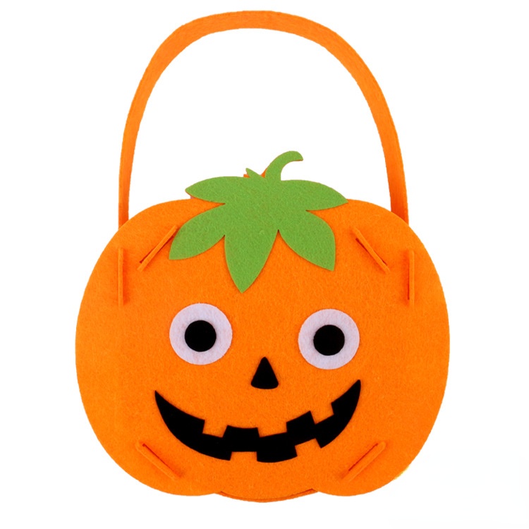 Túi Đựng Kẹo Halloween Hình Bí Ngô Cho Bé