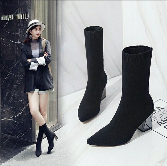 Boot len cổ chun gót gương sang chảnh 2k19 | BigBuy360 - bigbuy360.vn