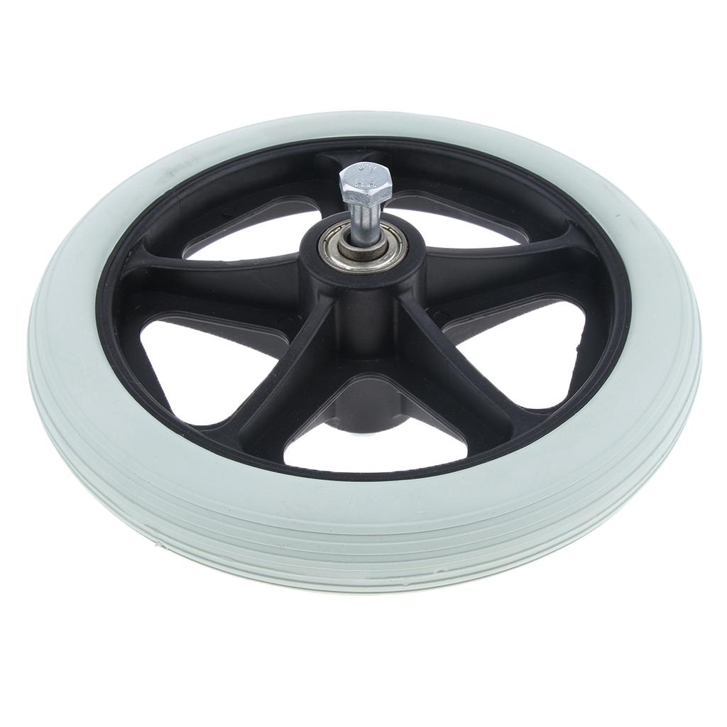 [Hàng mới về] Bánh xe lăn trước thay thế bằng hợp kim abs màu xám 6 inch