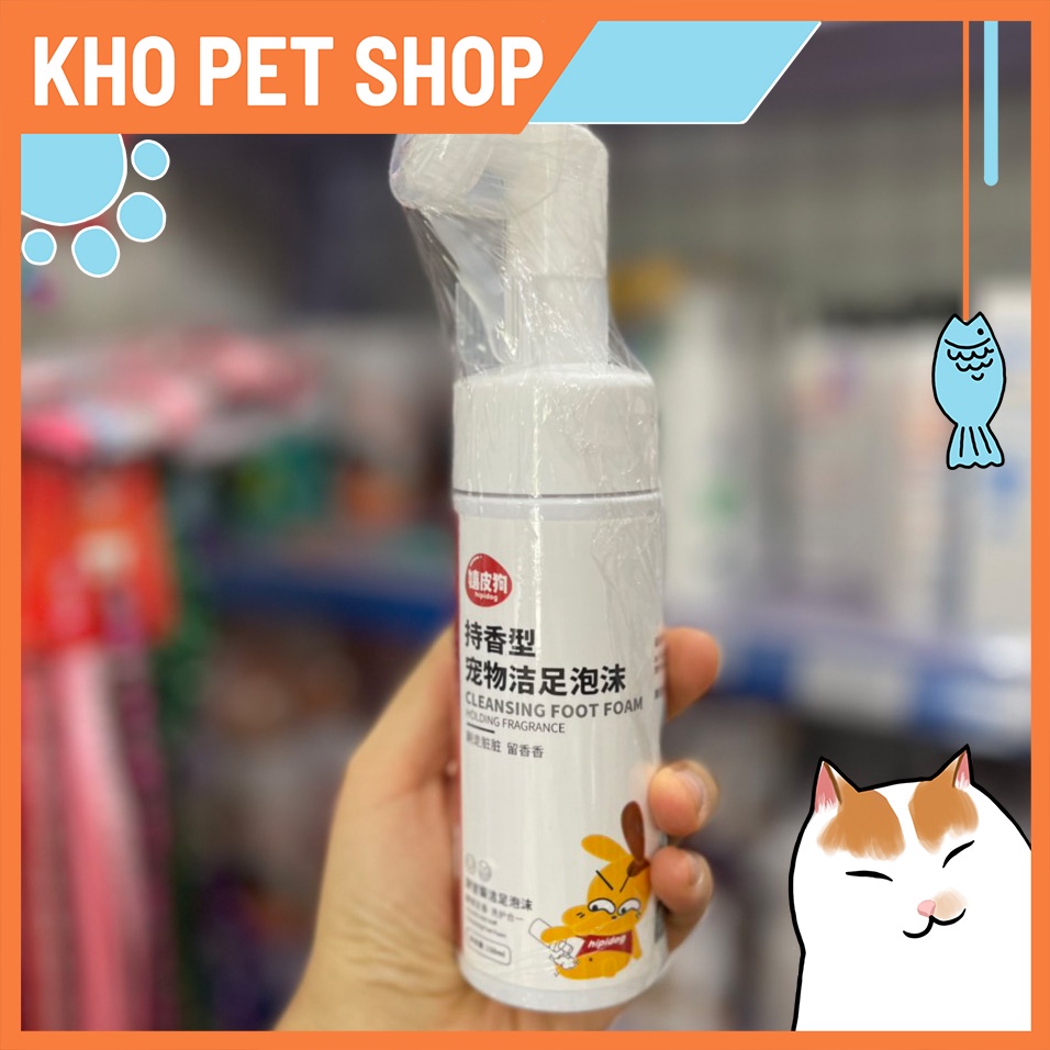Bọt rửa chân Hipidog cho thú cưng