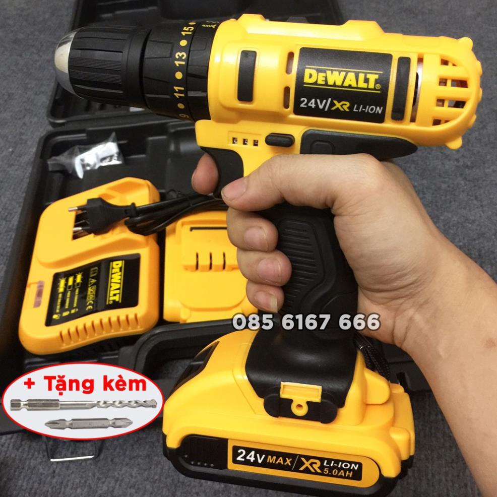 Máy Khoan Pin Dewalt 24V 5 CELL