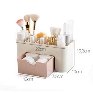 [Màu Ngẫu Nhiên] Kệ Mỹ Phẩm Mini Có Ngăn Kéo Tiện Ích 22x10x10.3 cm