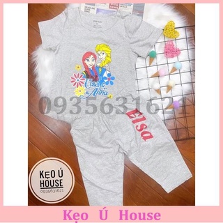 Đồ bộ bé gái size đại, Bộ lửng Elsa chất đẹp cho bé size đại