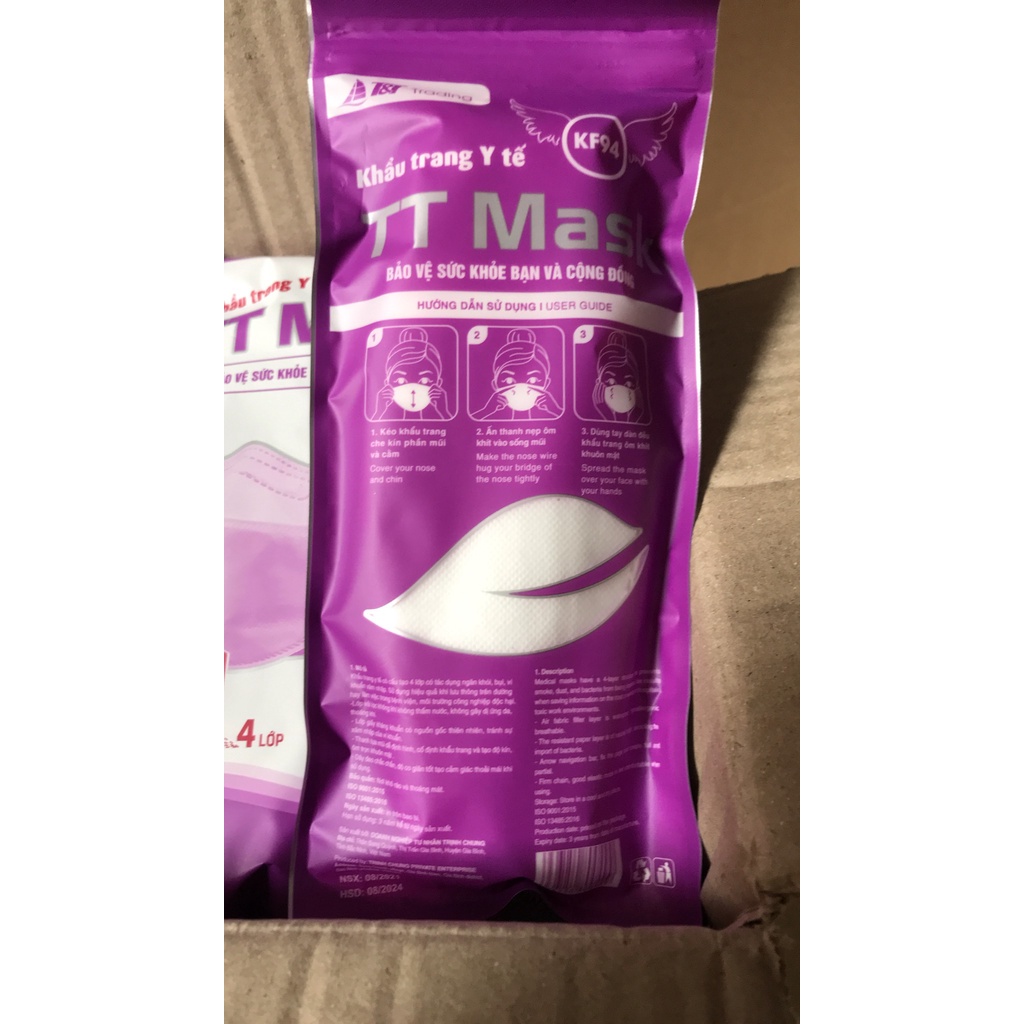[Người lớn &amp; Trẻ em] Khẩu Trang Kháng Khuẩn 4D KF94 Chống Bụi Mịn, Đạt Chuẩn Hàn Quốc