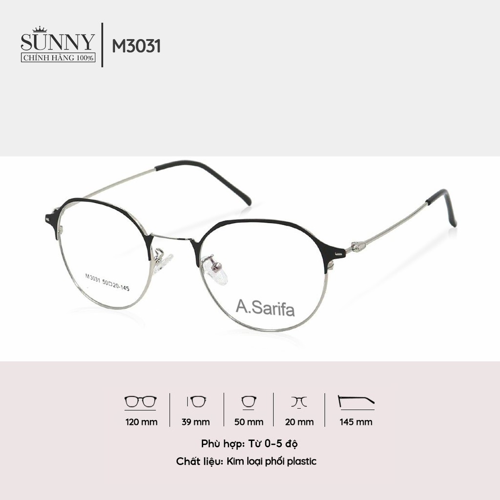 (Hàng chính hãng) Gọng kính nam nữ Accede dòng Sarifa M3031 màu sắc thời trang