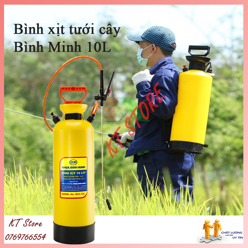 Bình xịt tưới cây, phun thuốc trừ sâu Bình Minh 10L